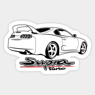 Super car Supra 4th Generation JZA80 mk4 black rear Sticker